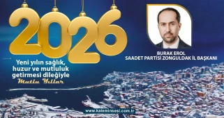 Burak Erol yeni yılı kutladı