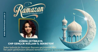 Kübra Çetinkaya Ramazan bayramını kutladı