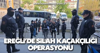 Ereğli’de silah kaçakçılığı operasyonu