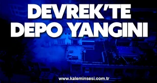 Devrek’te depo yangını