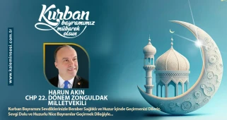 Harun Akın Kurban bayramını kutladı