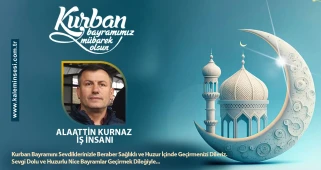 Alaattin Kurnaz Kurban bayramını kutladı