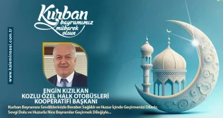 Engin Kızılkan Ramazan bayramını kutladı