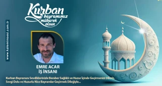 Emre Acar Kurban bayramını kutladı