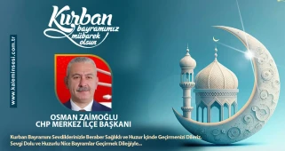 Osman Zaimoğlu Kurban bayramını kutladı