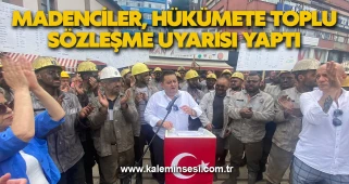 Zonguldak'ta Madenciler, Hükümete Toplu Sözleşme Uyarısı Yaptı