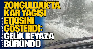 Zonguldak’ta Kar Yağışı Etkisini Gösterdi: Gelik Beyaza Büründü