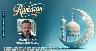 Ömer Bilgin Ramazan bayramını kutladı