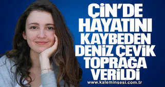 Çin’de hayatını kaybeden Deniz Çevik, Amasra’da toprağa verildi