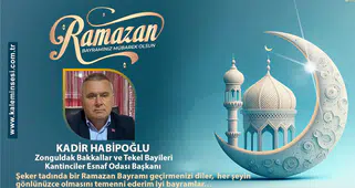 Kadir Habiboğlu Ramazan bayramını kutladı
