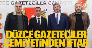 DÜZCE GAZETECİLER CEMİYETİNDEN İFTAR