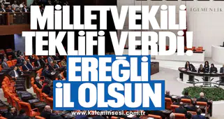 Milletvekili teklifi verdi: Ereğli il olsun