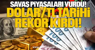 Savaş Piyasaları Vurdu: Dolar/TL Tarihi Rekor Kırdı!