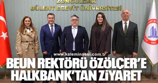 BEUN Rektörü Özölçer’e Halkbank’tan Ziyaret