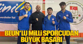 BEUN’lu Milli Sporcu İsmail Hacı Bekar’dan Türkiye Şampiyonası’nda Büyük Başarı