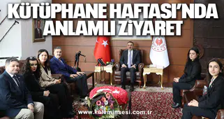 Kütüphane Haftası’nda anlamlı ziyaret