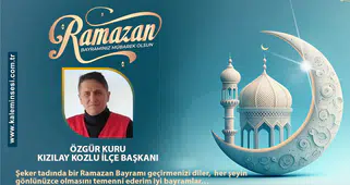 Özgür Kuru Ramazan bayramını kutladı