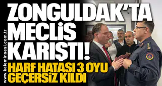 Zonguldak’ta Meclis Karıştı: Harf Hatası 3 Oyu Geçersiz Kıldı