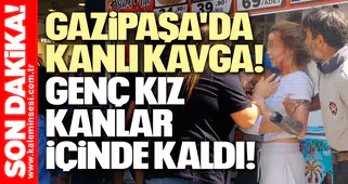 Gazipaşa'da Kanlı Kavga! Genç Kızın Kafasını Yardı