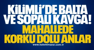 Kilimli’de Balta ve Sopalı Kavga: Mahallede Korku Dolu Anlar