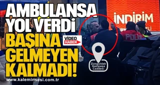 Ambulansa yol verdi başına gelmeyen kalmadı…