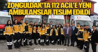 Zonguldak’ta 112 Acil’e Yeni Ambulanslar Teslim Edildi