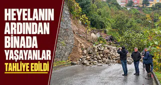 Ereğli’de Heyelan Paniği! 3 Katlı Bina Tahliye Edildi