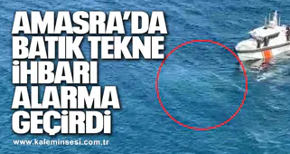 Amasra’da Batık Tekne İhbarı Alarma Geçirdi