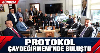 PROTOKOL ÇAYDEĞİRMENİ'NDE BULUŞTU