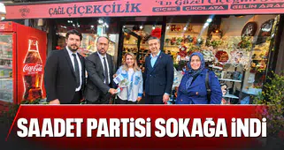SAADET PARTİSİ SOKAĞA İNDİ