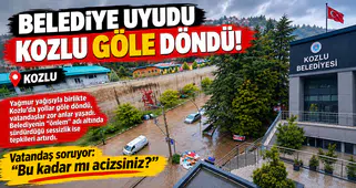 BELEDİYE UYUDU, MAZGAL KAPANDI SULAR ALTINDA KALDI