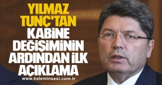 Kabine değişiminin ardından ilk açıklama