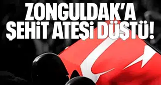 Zonguldak'a şehit ateşi düştü