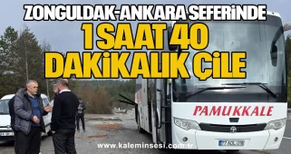 Zonguldak-Ankara Seferinde 1 Saat 40 Dakikalık Çile