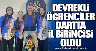Devrekli öğrenciler dartta il birincisi oldu