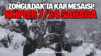 Zonguldak’ta Kar Mesaisi: Ekipler 7/24 Sahada
