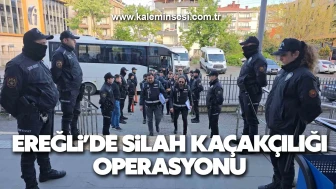 Ereğli’de silah kaçakçılığı operasyonu