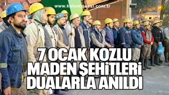 7 Ocak Kozlu maden şehitleri dualarla anıldı