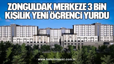 Zonguldak Merkeze 3 Bin Kişilik Yeni Öğrenci Yurdu