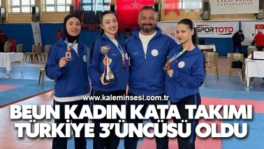 BEUN Kadın Kata Takımı Türkiye 3’üncüsü oldu