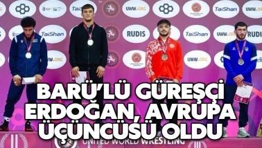 BARÜ’lü güreşçi Erdoğan, Avrupa üçüncüsü oldu