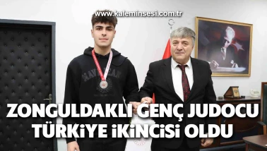Zonguldaklı genç judocu Türkiye ikincisi oldu