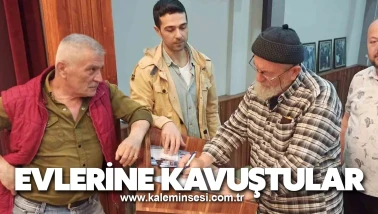 Heyelan mağdurları evlerine kavuştular