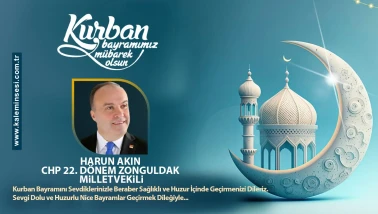 Harun Akın Kurban bayramını kutladı
