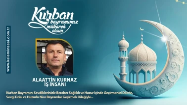 Alaattin Kurnaz Kurban bayramını kutladı