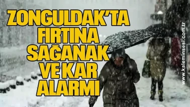 Zonguldak’ta Fırtına, Sağanak ve Kar Alarmı