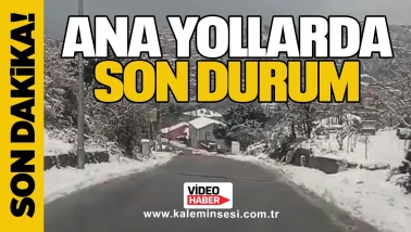 Zonguldak’ta kar yağışı sonrası ana yollarda son durum