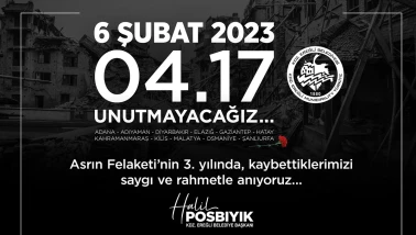 Ereğli’de 6 Şubat Deprem Şehitleri Anılıyor