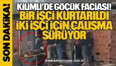 Kilimli’de Göçük Faciası: Bir İşçi Kurtarıldı, İki İşçi İçin Çalışma Sürüyor