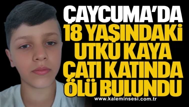 Çaycuma'da 18 Yaşındaki Genç, Çatı Katında Hayatını Kaybetmiş Halde Bulundu